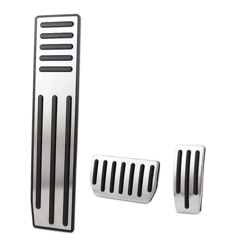 For Tesla Model X Model S Accessories Aluminum Alloy Foot Pedal Accelerator Gas Fuel Brake Pedal Rest Pedal Cover Car Styling
