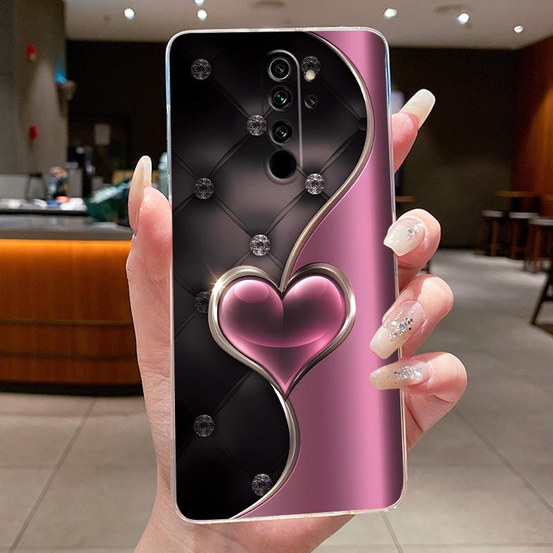 Custodia Per Xiaomi Redmi Note 8 Pro Note8 Capa Fiore Farfalla Protettiva Sottile Custodie Trasparente Morbido Silicone TPU Copri Telefono