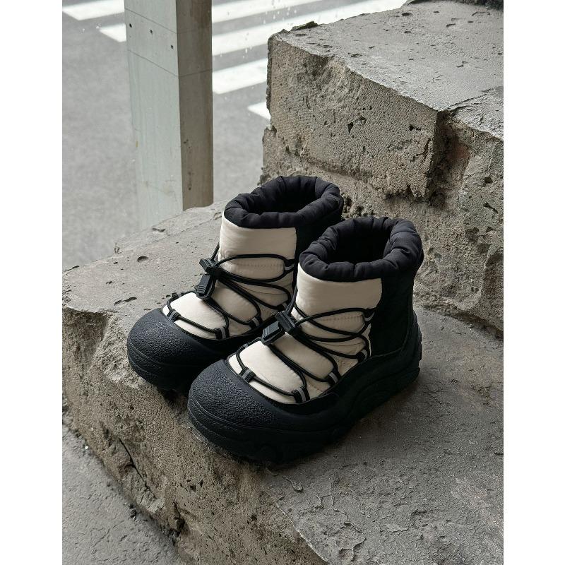 Children's Waterproof Thick-soled Snow Boots for Boys and Girls, Casual Cotton Shoes for Kids