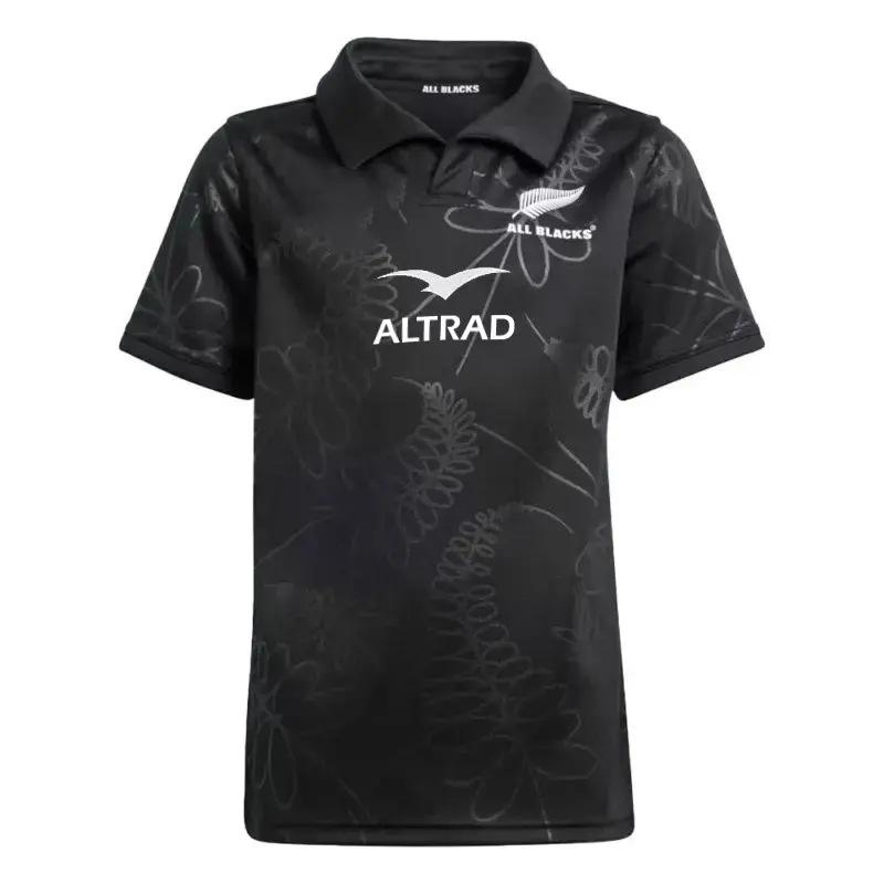 2024 Neuseeland All Blacks Irland Wales Hauptgast Südafrika Meisterschaft T-Shirt Rugby Shirt Trainingsanzug