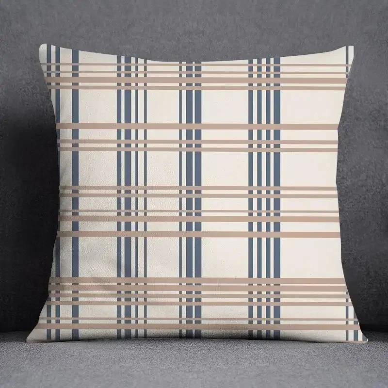 45x45cm Nordic Flower Geometric Pattern Decorative Pillowcase Square Pillowcase Home Office Decorative Cushion Cover