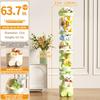 Doll Storage Box Toys Organization Plush Toy Storage Tube Transparent Plastic Stuffed Storage Barrel Children's toy Organizer