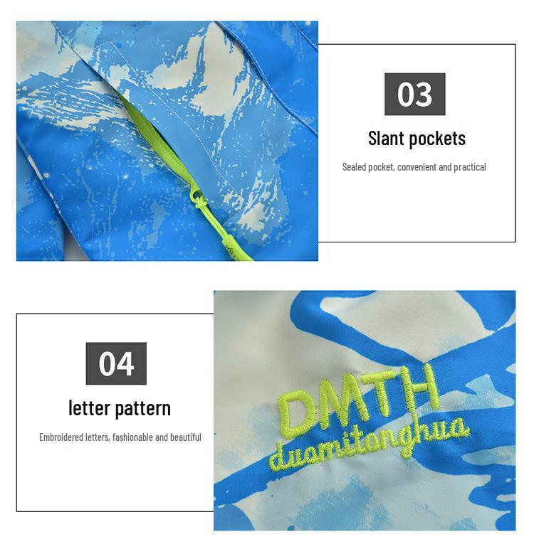 Chłopięca kurtka wiatrówka trzy w jednym na rok 2025: Wiosenno-jesienna kurtka codzienna z zimową podszewką z polaru dla dzieci