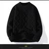 Men's Korean Style Knitted Loose Half-High Collar Pullover Sweater