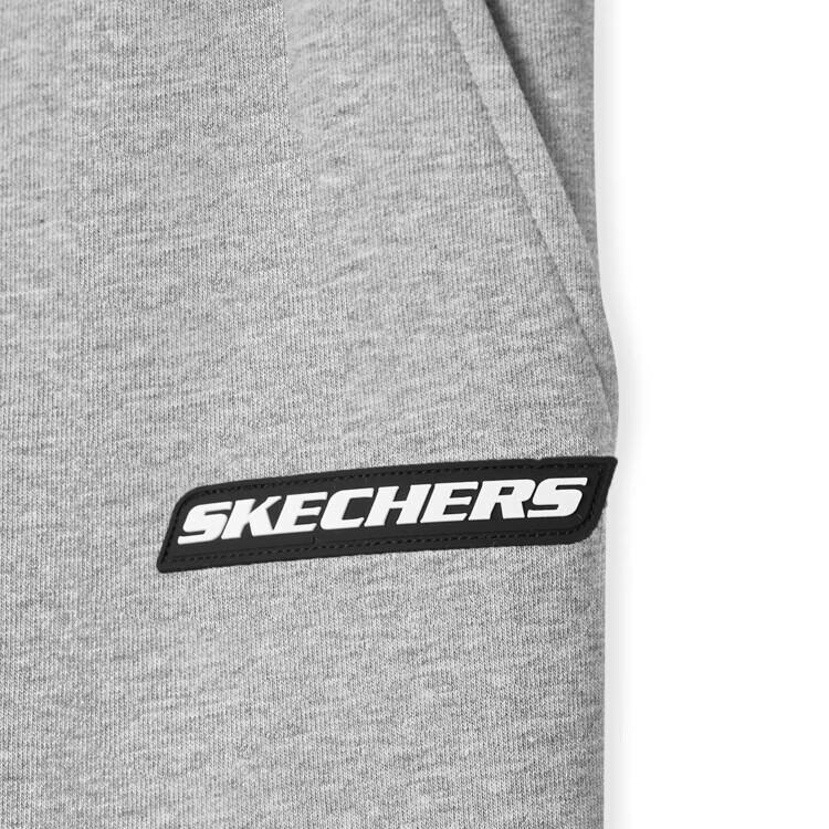 Skechers Sports Alliance Series Comfortable Breathable Soft Drawstring Knit Joggers Men Joggers Light-Gray L424M096-004F