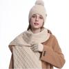 Women's Winter Knit Hat, Scarf & Glove Set with Ear Protection