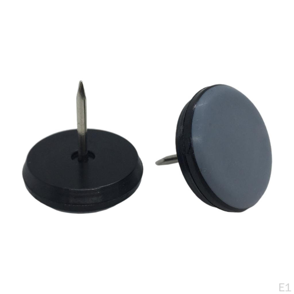 Floor Protectors w/ Screw / Nail Glides,20x 25mm Furniture Glides Slides Pads, Non-Slip Sliders