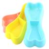 Bone-shaped Dog And Cat Food Bowl Set Pp Plastic Pet Double Bowl
