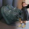 Kids Plush Lined Warm High Top Hook Loop Casual Winter Ankle Boots