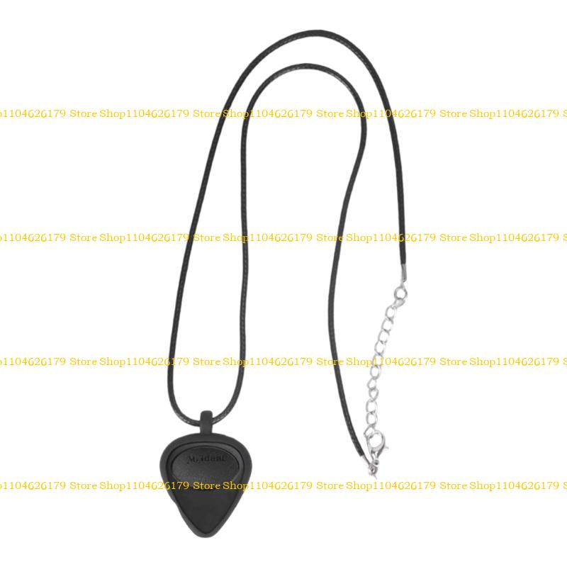A1A2 Adjustable Silicone Necklace Guitar Accessory Necklace for Guitar Pick Organization Electric Bass Musician Present