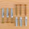 Carbon Steel Serrated Expansion Screws, Concrete Wall Anchors Plug Bolt, Heavy Duty Hardware Fasteners for Home Building Wall Renovation Installation
