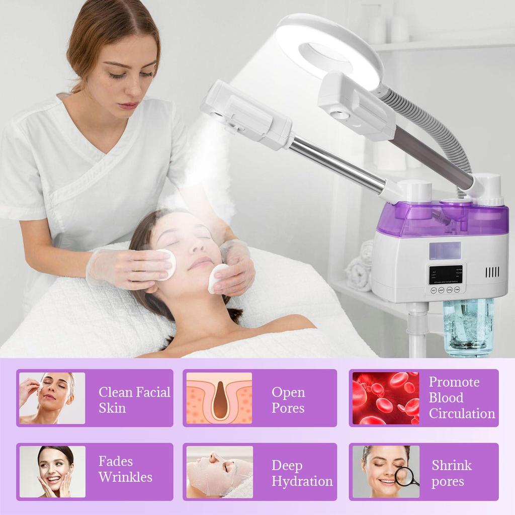 Dual-Mode Facial Steamer: Cold & Hot Hydrating Beauty Spray Machine