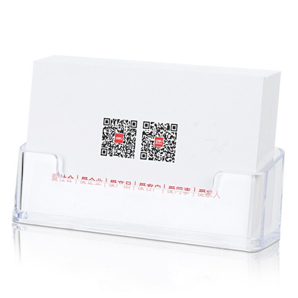 Transparent Desktop Storage Box Card Display Stand Desk Business Holders Business Card Holder