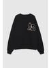 Early Autumn Off-White Women's Crew Neck Fleece Sweatshirt with Hand-Cranked Embroidery