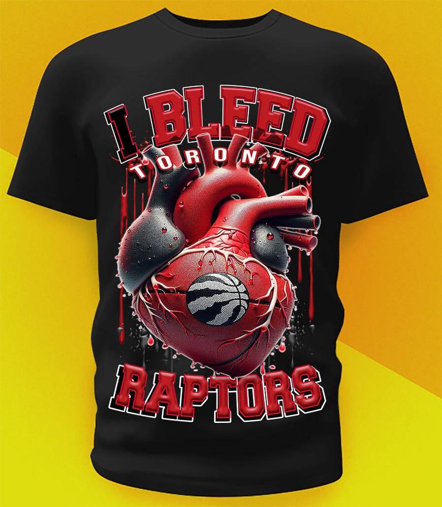 Toronto Raptors Bleed Shirt  Sizes!! Youth-6XL Unisex T-Shirt S