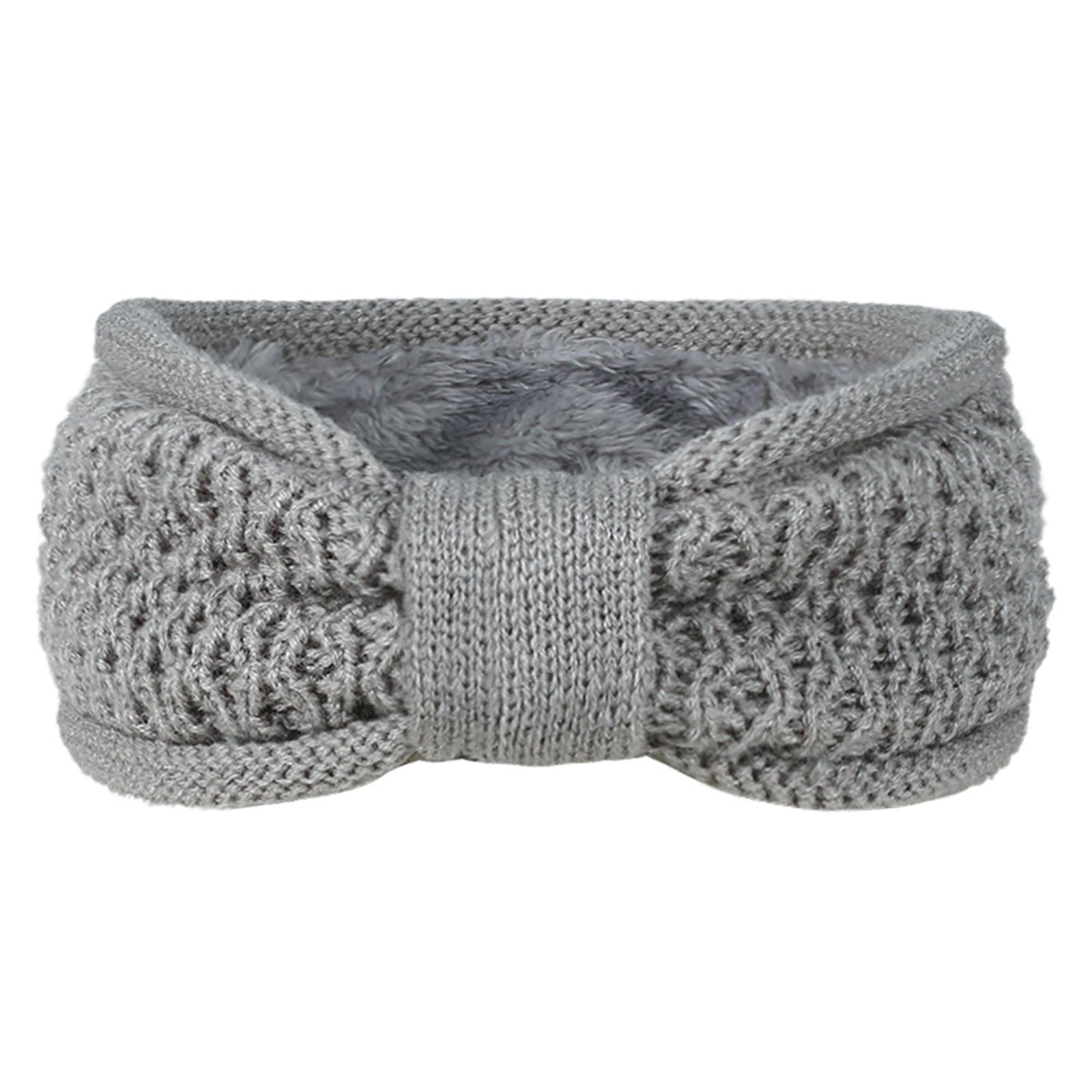 

Плюшевая повязка на голову со стильным бантом, утолщенная пушистая подкладка для макияжа, повседневной носки, зимних видов спорта, грелка для ушей 9