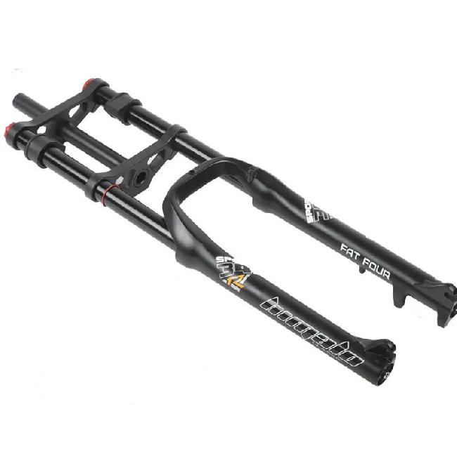 HIMALO 26 Zoll Fat Tire Schnee-Fahrradgabel 34mm Übergröße 135mm Ausfallende Luftfederung mit einstellbarer Dämpfung Fahrradzubehör