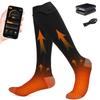 Electric Heated Socks with 6000mAh 1 Temperature 4 Temperature Heated Foot Fast High Cold Weather Unisex Free 1 Battery, Pair/2 Pairs, 35-70°C