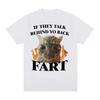 Vintage Cat Fart Funny Cat Meme Print Tee Shirt Women Clothing Fashion Short Sleeve Casual Women T Shirt Top Clothing