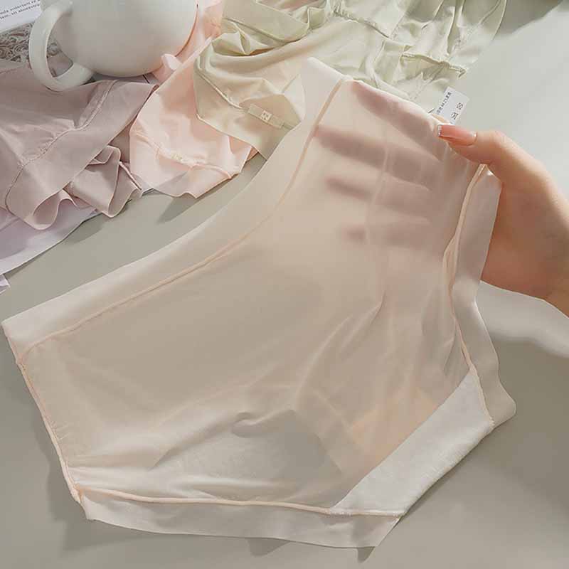 Damen Nahtloser Hipster No Show Unsichtbare Eisseide Stretch Unterwäsche Bikini Unterhose Panty