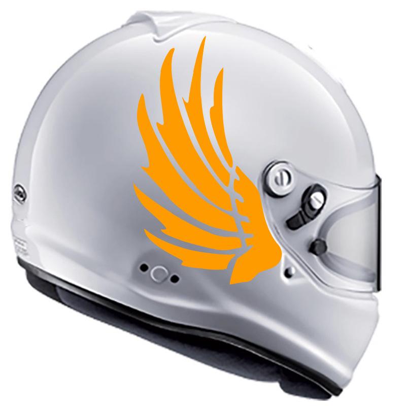 2 Paia Fai da Te Casco Moto Serbatoio Scooter Modifica Decalcomanie Vinile Ali Riflettenti Moto Adesivi Impermeabili