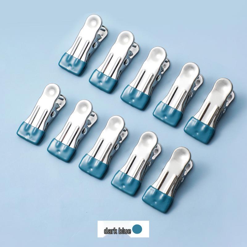 Plastic-Coated Stainless Steel Clips: Non-Slip, Multi-Use for Clothes, Quilts, Food Bags, Mosquito Nets, Windproof.