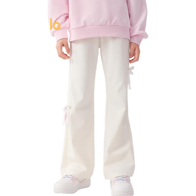 Balabala Girls  2025 Spring Bow-Knot Flare Leg Pants 120