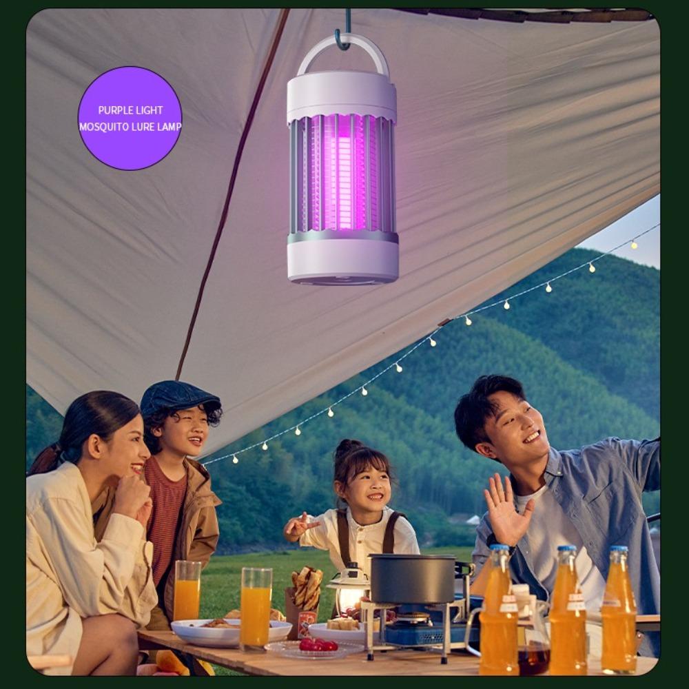 USB Rechargeable Electric Mosquito Killer Lamp, Portable Wall-mounted Bug Zapper for Home Dorm Outdoor