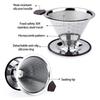 Permanent Stainless Steel Coffee Filter Screen Paperless Hand Brewed Mesh Strainer for Home Brewing Enthusiasts