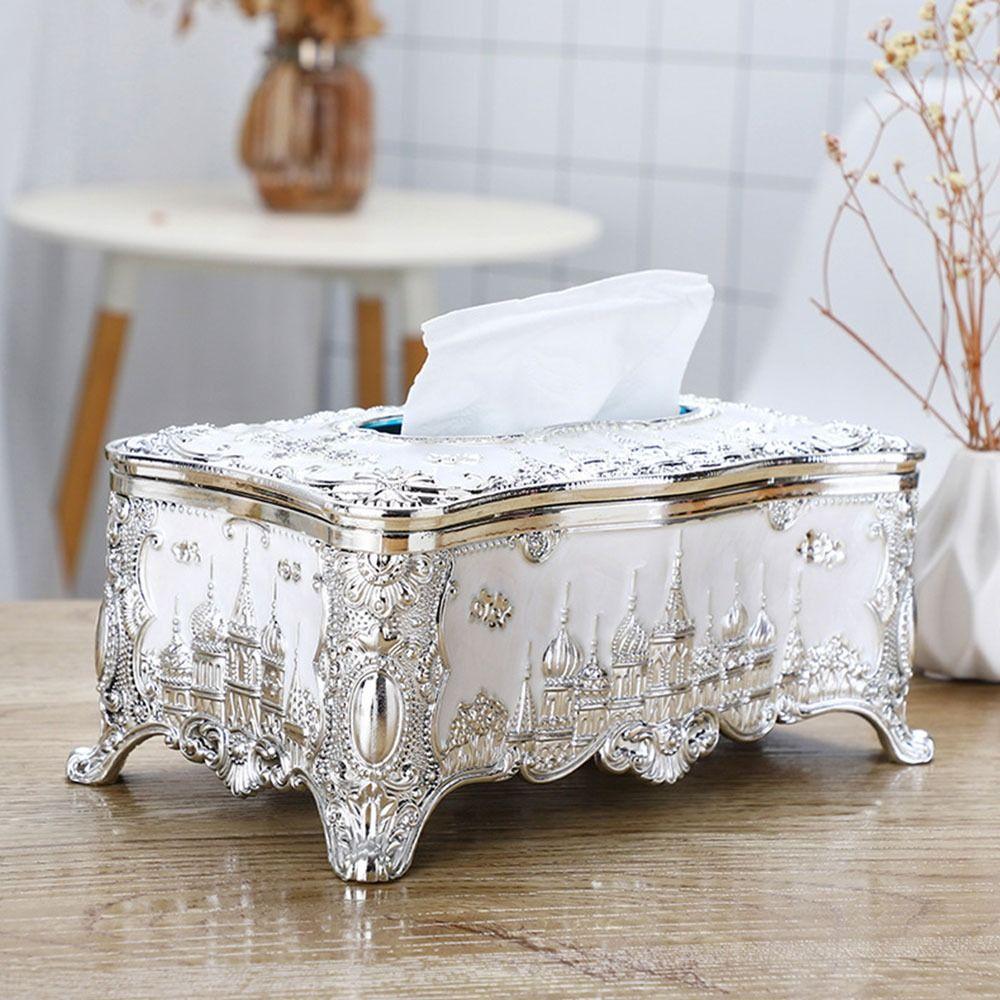Style Bathroom Kitchen Napkin Paper Boxes Desktop Paper Towel Rack Storage Case Hotel Tissue Box
