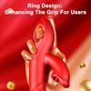 Vibrator Thrusting Dildo Adult Sex Toys, 4IN1 G Spot Vibrators Tongue Clitoral Stimulator Rose Sex Toy Dildos with 10 Vibrating 5 Thrusting