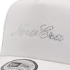 New Era 9Forty Trucker CS Rhinestone Script Logo Mesh Exclusive to A-Frame Cap, White, ONSPOTZ.