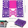 Durable Plastic Shirt Folding Board with 6 Colorful Laundry Folders - Ergonomic Design for Quick Drying, Space-Saving Clothes Organizer for Adults