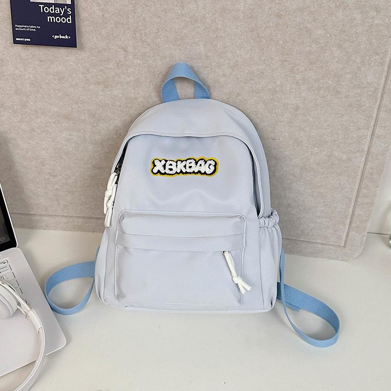 Однотонный рюкзак школьная сумка кампус рюкзак Small зелёный — фото 21