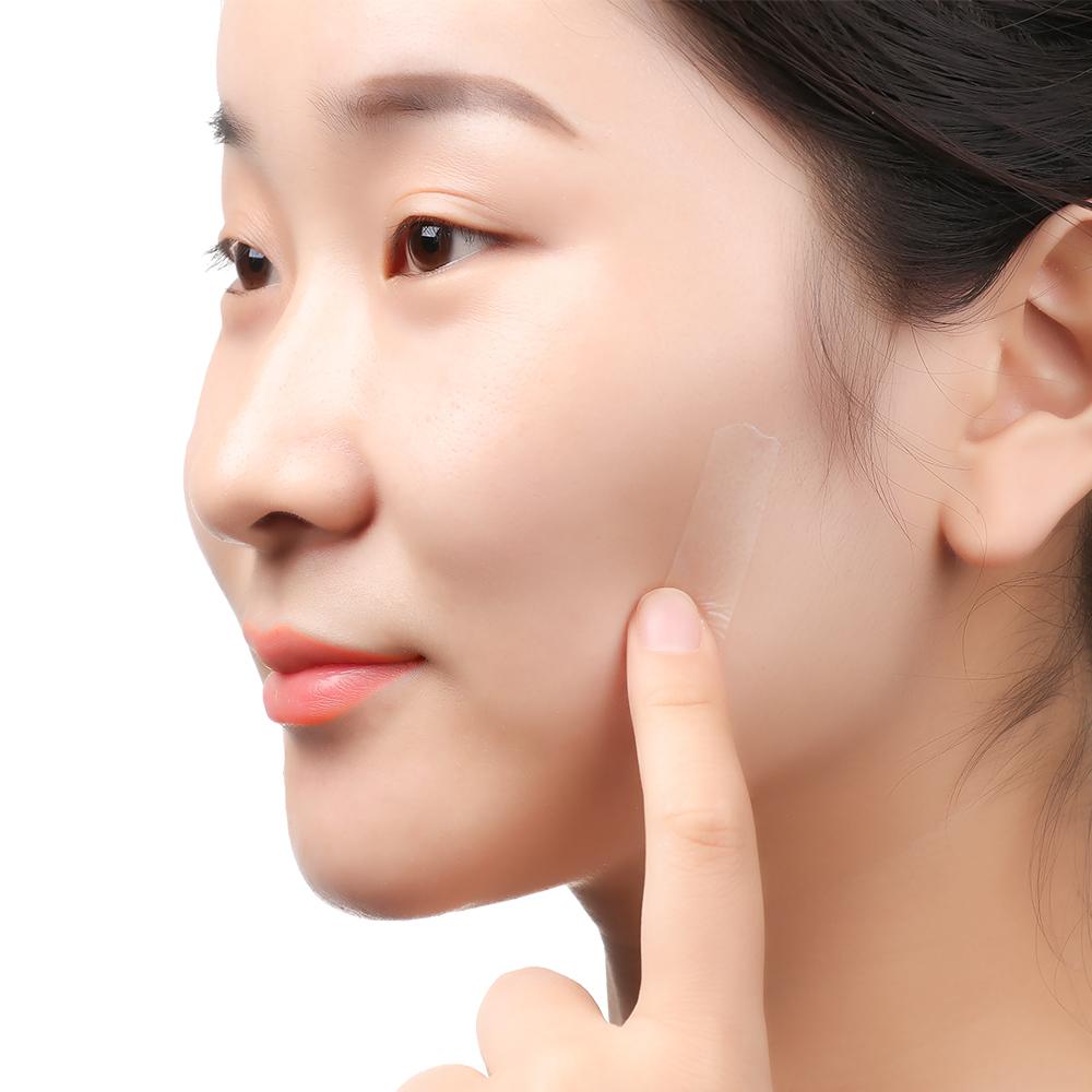 100pcs Hot Tira Transparent Lifting Face Stickers Invisible Lift Tools Thin Face Patche