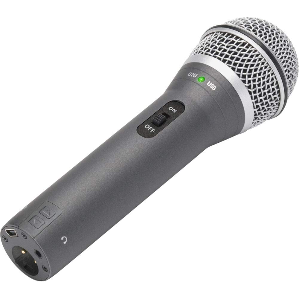 SAMSON Audio Interface Dynamic Microphone Recording Pack Q2U Built-in +