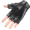 Punk Spiked Fingerless Gloves, Gothic Leather Gloves with Studs for Halloween & Cosplay