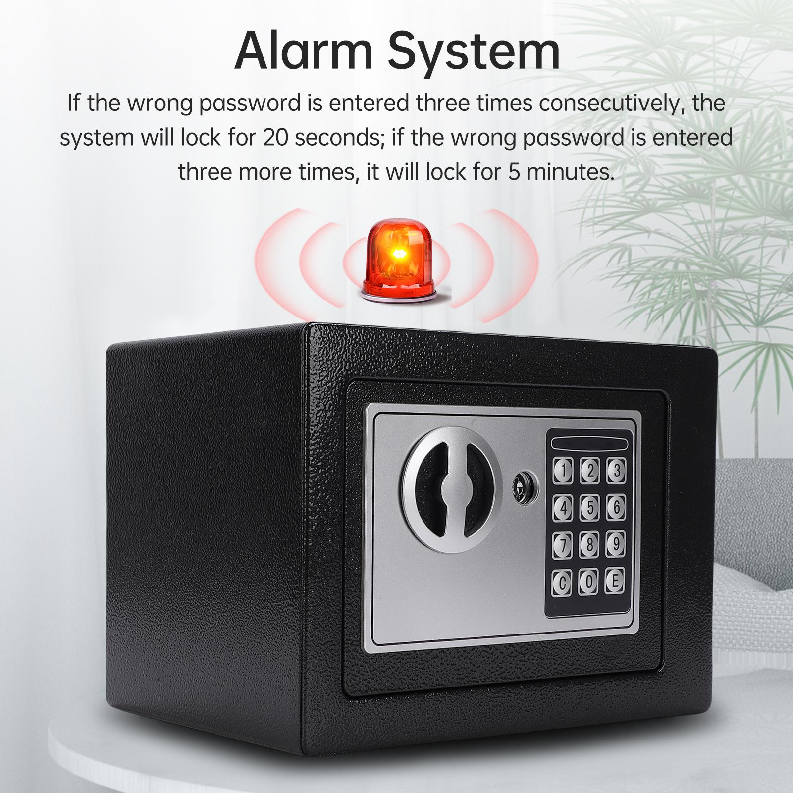 

Home Safes Fireproof Waterproof Box + Document Bag with Coin Slot Keypad Digital Home Security for Documents Money Gold Type 1