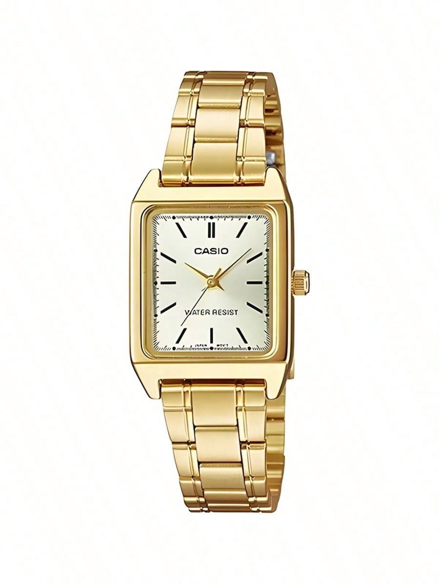 

LTP-V007G-9E Women s Vintage Gold Metal Strap Square Dial Watch, stylish and minimalist, suitable for daily wear. золотий