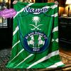 1pc Al-ahli Football Club of Saudi Arabia (2) Blanket, Cozy Printed Throw Blanket, A Heartfelt Gift for Your Family and Friends