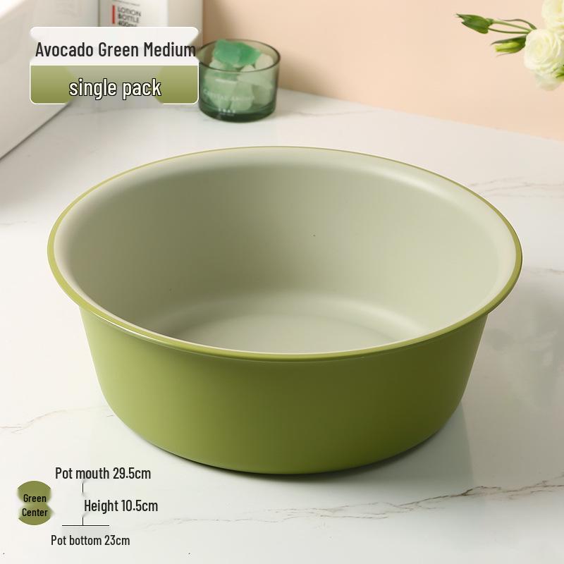 Extra Thick Durable Plastic Washbasin for Laundry, Student Dorms & Foot Washing