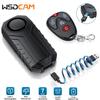 Wsdcam Vibrationsfahrradalarm Diebstahlschutz Motorrad Fahrradalarm 113 DB Wasserdichter Alarm mit Fernbedienung