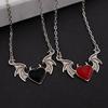 Gothic Punk Retro Demon Wings Love Pendant Necklace Charismatic Men And Women Necklace Sweater Chain Jewelry Accessories Gift 3