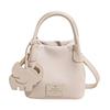 Korean version ins trendy fashion bucket bag women's 2025 spring simple and versatile shoulder bag high-end casual women's bag