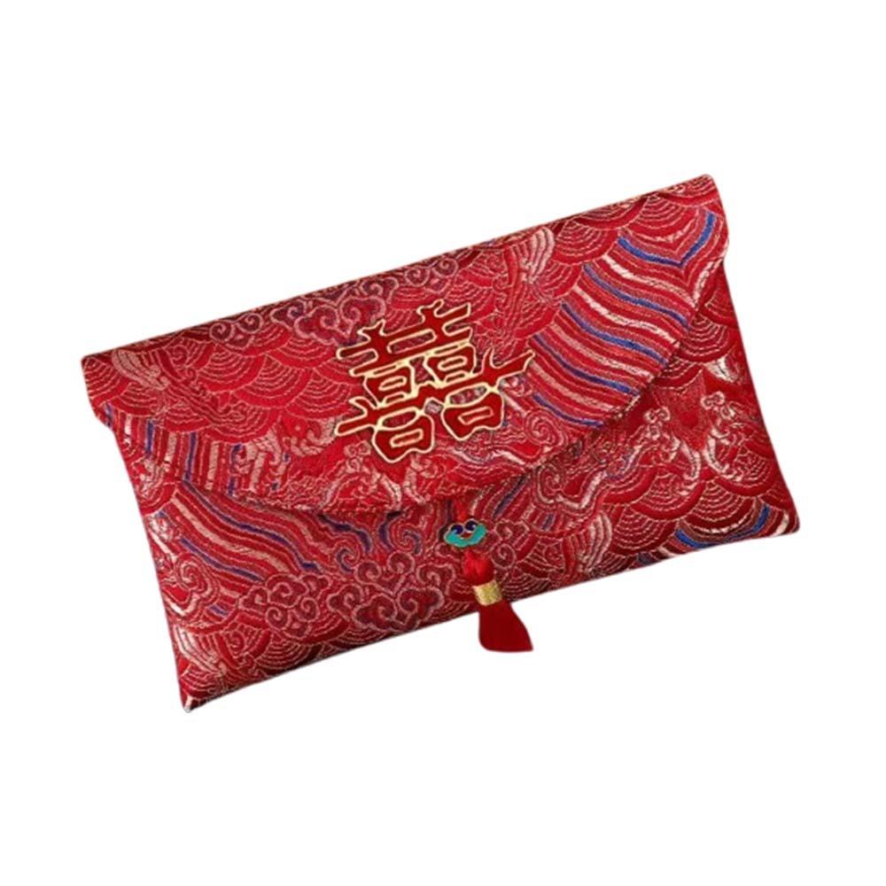 Cloth Wedding Money Pocket Chinese Style Red Packet HongBao New Year Red Envelope  Spring Festival