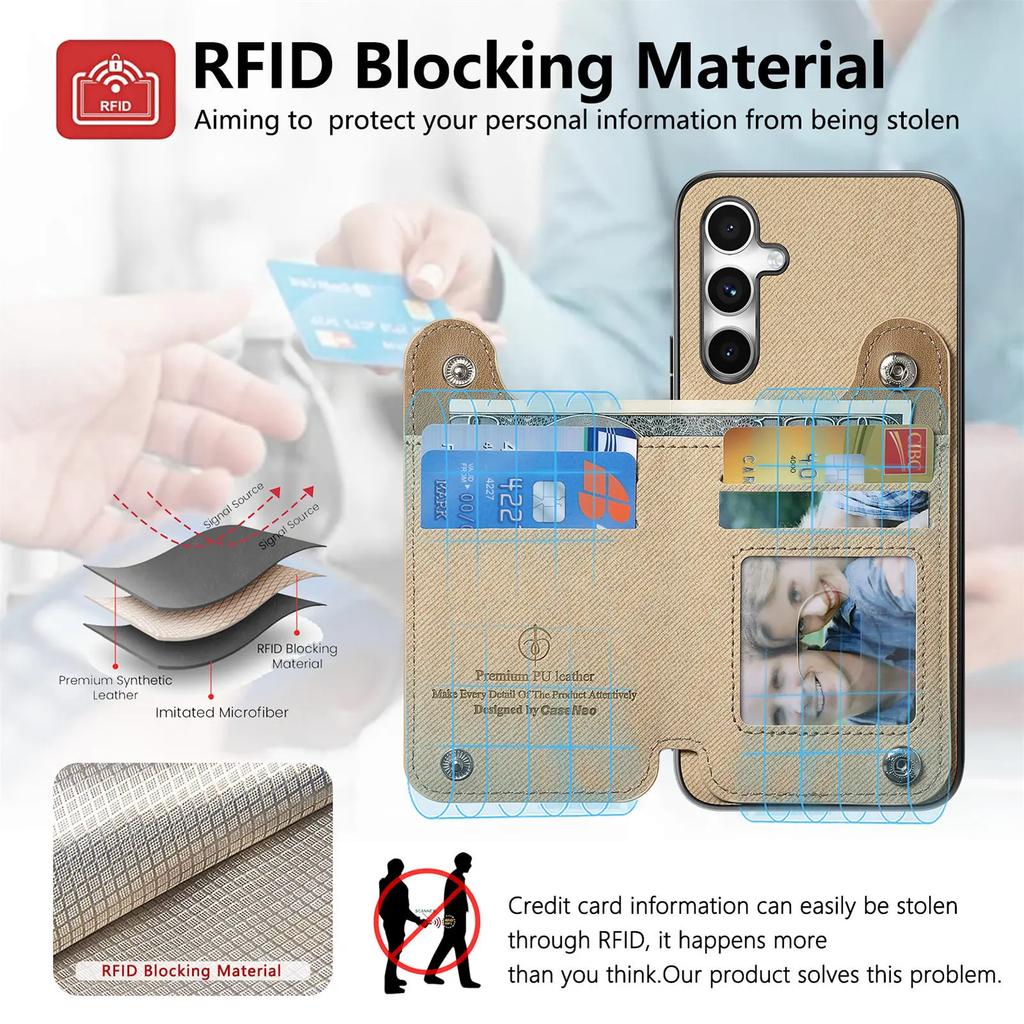 Geldbörse mit Kartenhalter Handyhülle Für Samsung Galaxy S25 S24 FE Edge S26 S23 Ultra S22 Plus A37 A57 A17 A07 A56 A55 A36 Hülle