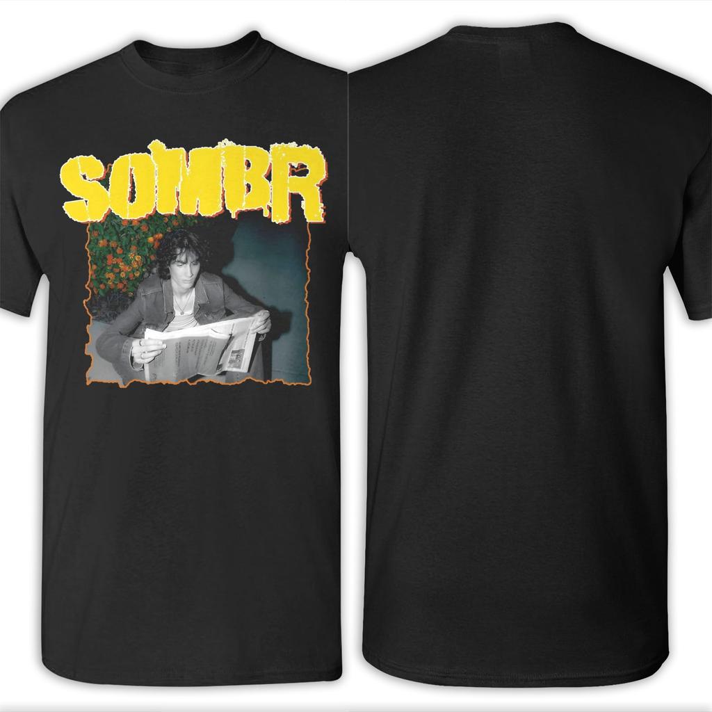 Vintage Singer Sombr T-Shirt Unisex Rundhals Baumwolle T-Shirts Kurzarm T-Shirt Große Größen Oberteile