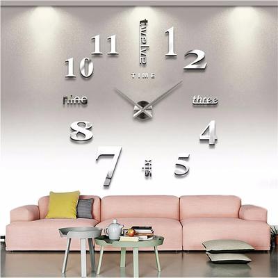 Neue 3D Wanduhr Spiegel Wandaufkleber Kreative DIY Wanduhren Abnehmbarer Kunst-Aufkleber Heimdekoration Wohnzimmer Quarzzeiger