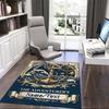 1PC Custom Name Adventurer's Ocean Journey Theme Floor Mat Ideal for Living Room, Game Rooms, Office, Bedroom,Floor Mat Playful Design