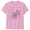 Reading Unisex with Lamp Hobby Unisexs TShirt Ladies Tee Graphic Unisex Top